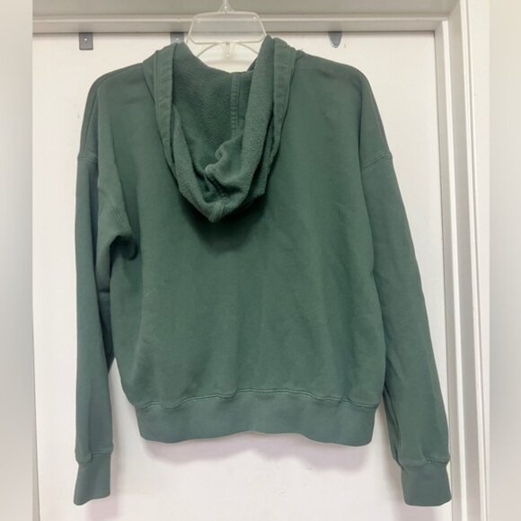 Abercrombie kids zip-up hoodie with kangaroo pockets. - green - size 17/18 - Picture 4 of 7